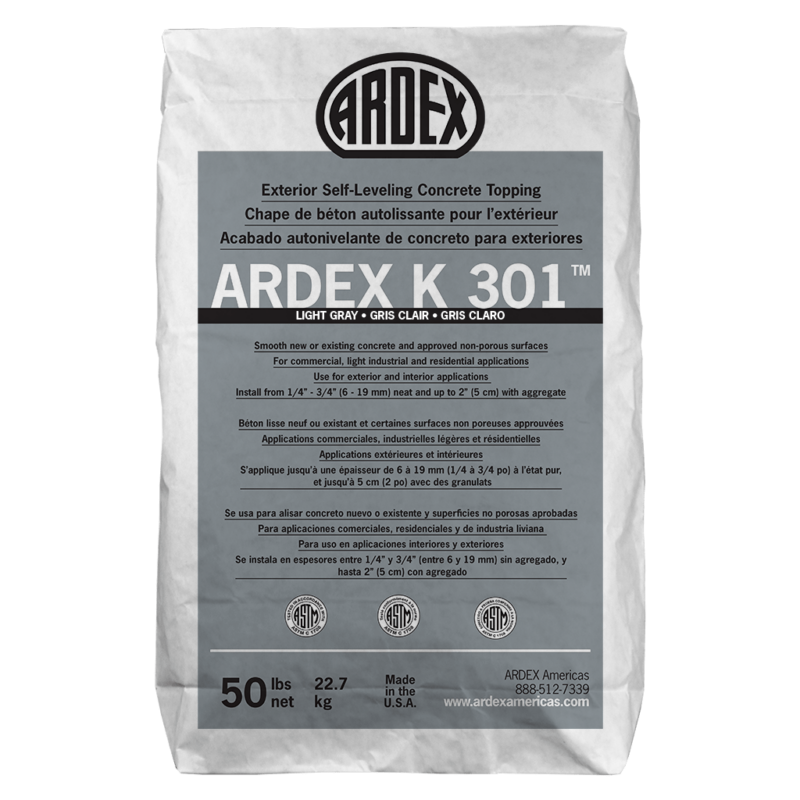 ARDEX K301 EXTERIOR SELF-LEVELING TOPPING #50