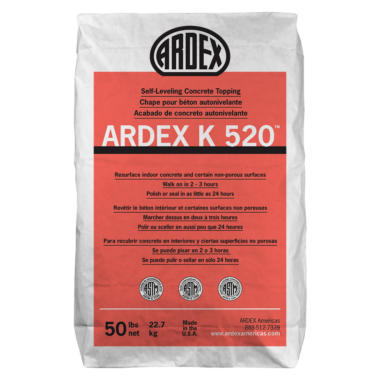 ARDEX K520 SELF LEVELING CONCRETE TOPPING #50